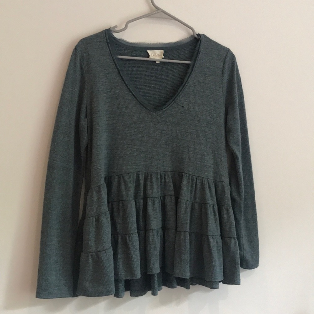 ANTHROPOLOGIE PEPLUM TOP